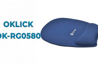 Обзор на коврик для мыши с гелевой подушкой OKLICK OK-RG0580-bl