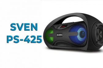 Обзор портативной акустической системы SVEN PS-425 c RGB подсветкой