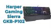 Игровая клавиатура Harper Gaming Sierra GKB-P102 на синих свитчах и с адаптивной подсветкой