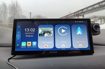 Автомобильный монитор Digma Smart Play 1000С: BT, Wi-Fi, CarPlay, Android auto и 9 дюймовый экран