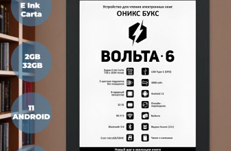 Электронная книга ОНИКС БУКС Вольта 6: чехол, ИИ и всеядная