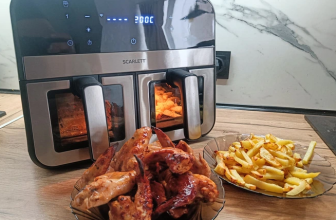 Вкусно и быстро. Обзор аэрогриля Scarlett SC-AF15D2121DWF на 2 чаши по 4.5 литра и мощностью в 2400 Вт